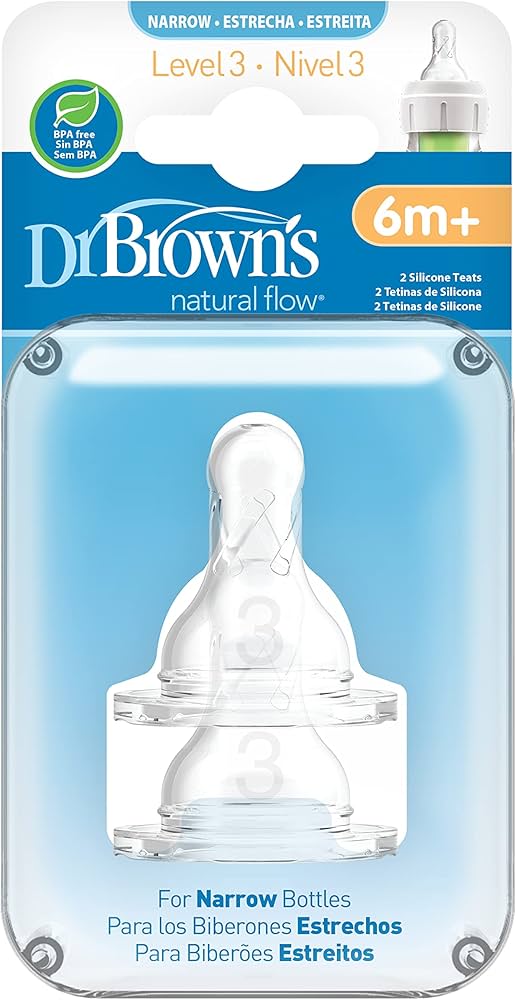 Dr.Browns 313 Silicone nipple for bottles 9m+