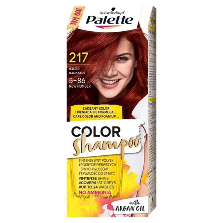 palette instant color szampon koloryzujący mahoń