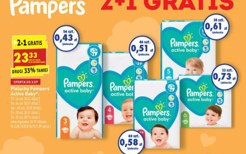 biedronka ceny pampers