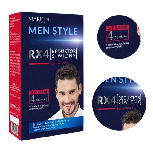 marion men style szampon przeciw siwieniu włosów