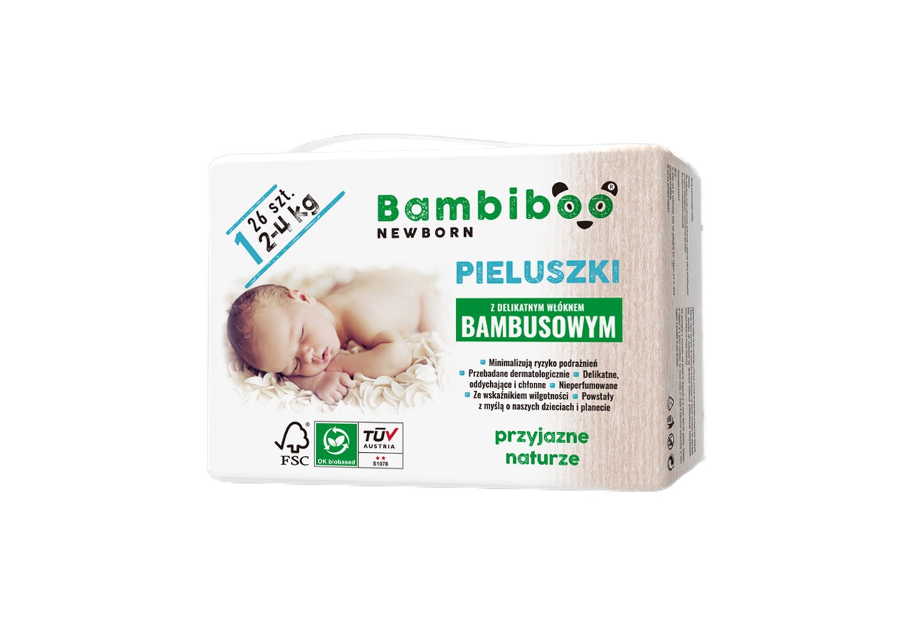 bambiboo pieluchy biodegradowalne 0