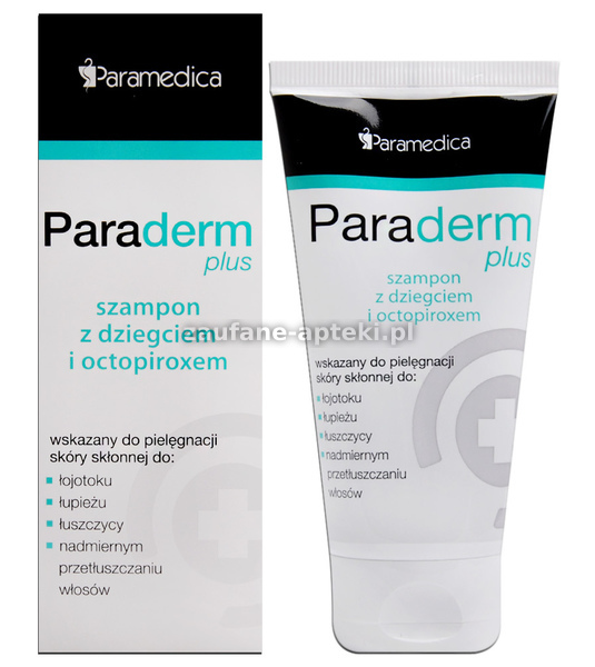 paraderm plus szampon z dziegciem i octopiroxem 150g