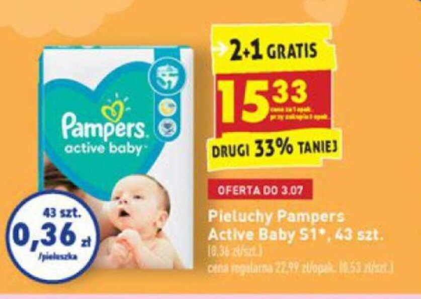 pampers 1 biedronka