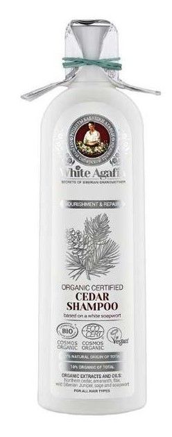 white agafia szampon cedrowy skład
