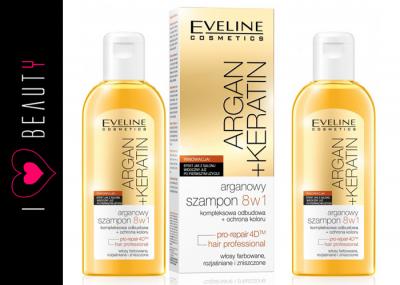 eveline argan keratin arganowy szampon do włosów 8w1