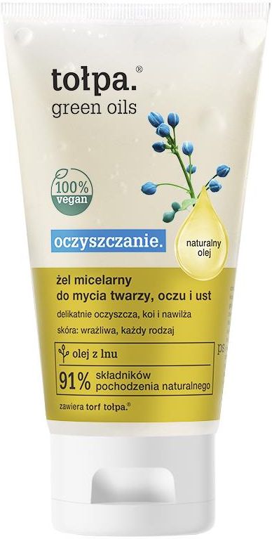 green oils oczyszczanie płyn micelarny do mycia twarzy i oczu