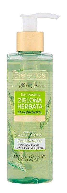 bielenda zielona herbata płyn do mycia twarzy