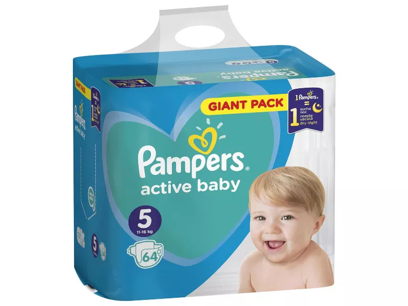 pieluchy pamper giant pack 5