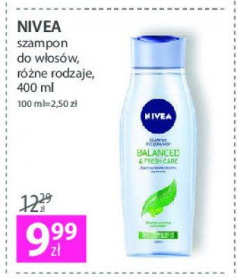 nivea szampon balanced fresh