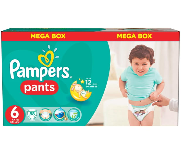 pieluchomajtki pampers active baby pants mega box extra large 88szt