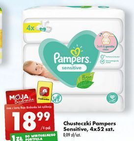 biedronka chusteczki pampers sensitive