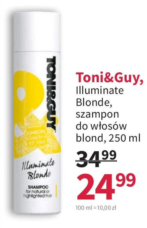 toni&guy illuminate blonde szampon do włosów blond