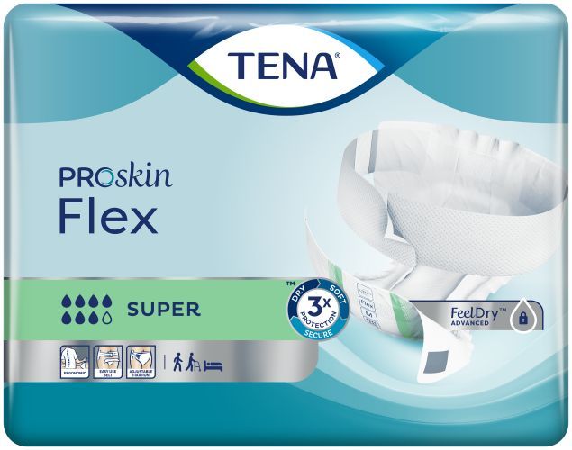 tena flex super large 30 szt pieluchomajtki z pasem mocującym