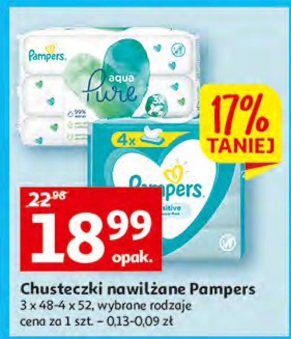 chusteczki nawilżane pampers auchan