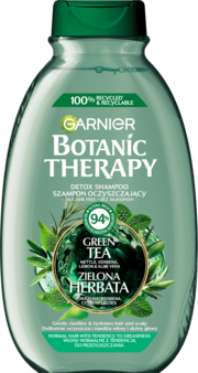 zielona odżywka do włosów garnier botanic therapy