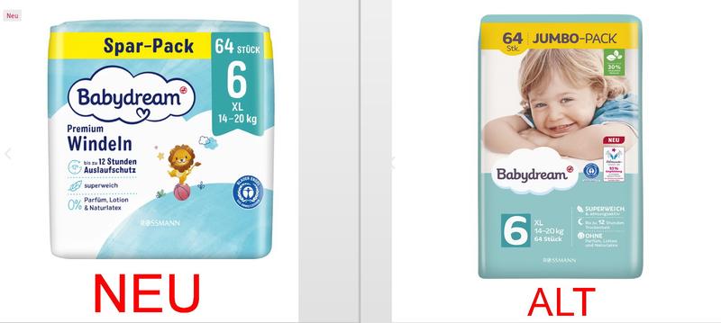 babydream 6+ vs pampers 6