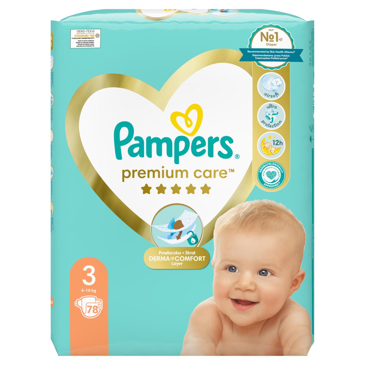 pampers premium care s3 5-9kg opakowanie 80szt