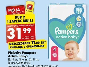 pampers 4 78 szt cena biedronka