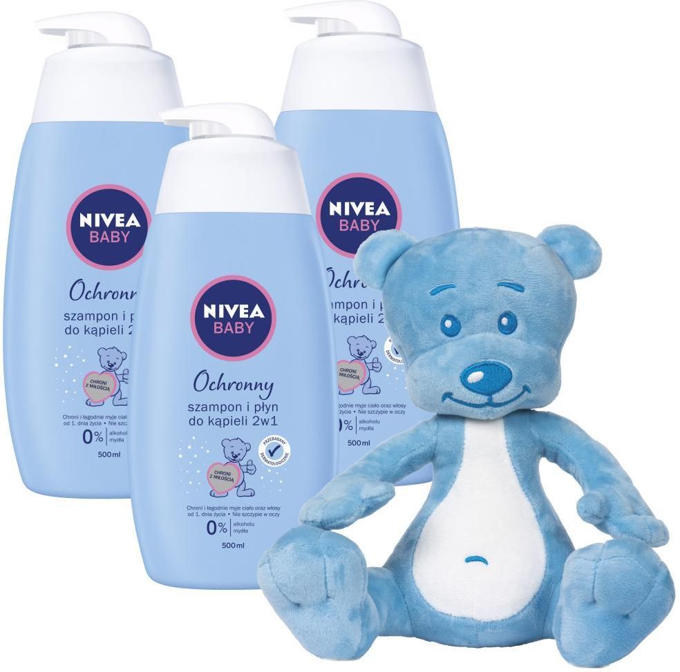 nivea ochronny szampon i płyn do kąpieli 500ml