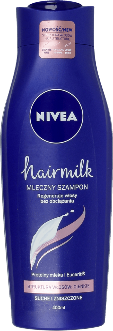 nivea szampon hairmilk do grubych