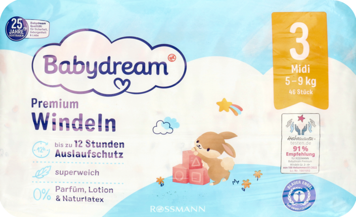 pieluchy babydream rossmann