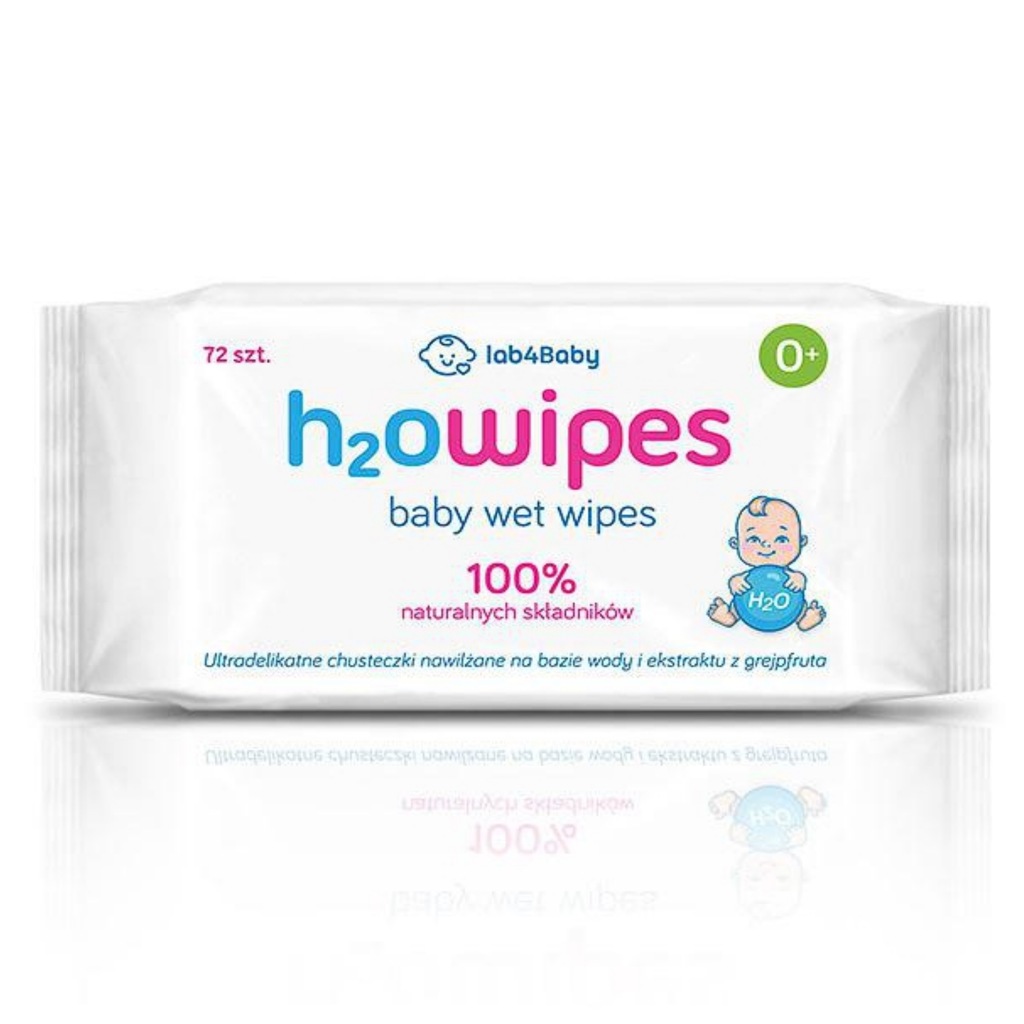 h2owipes baby chusteczki nawilżane 72 sztuki