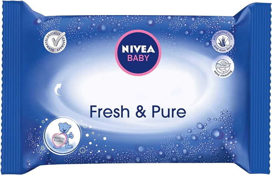 nivea baby chusteczki nawilżane fresh & pure 6