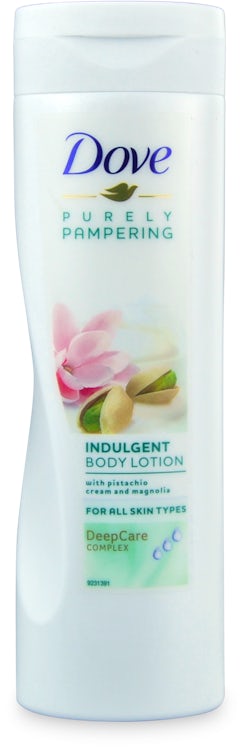 dove pampering body lotion pistachio