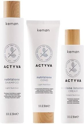 zestaw kemon actyva nutrizione szampon odżywka do włosów przesuszonych