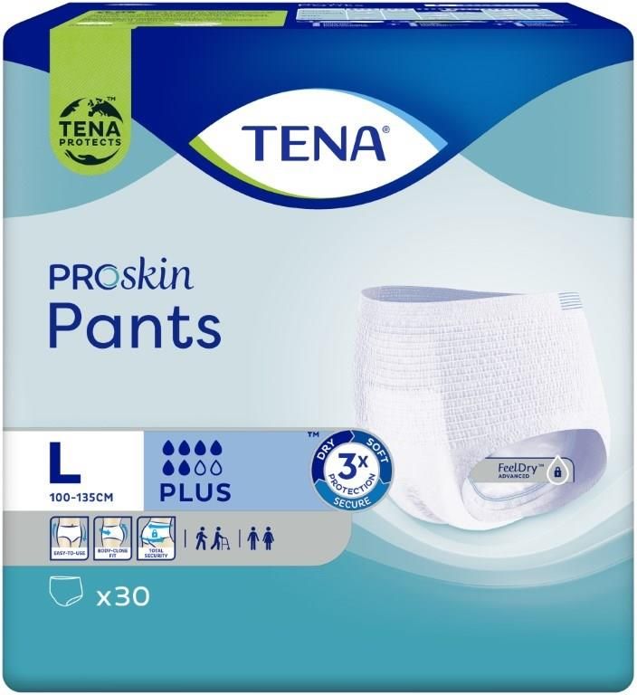 tena pants plus pieluchomajtki l majtki chłonne 30 szt