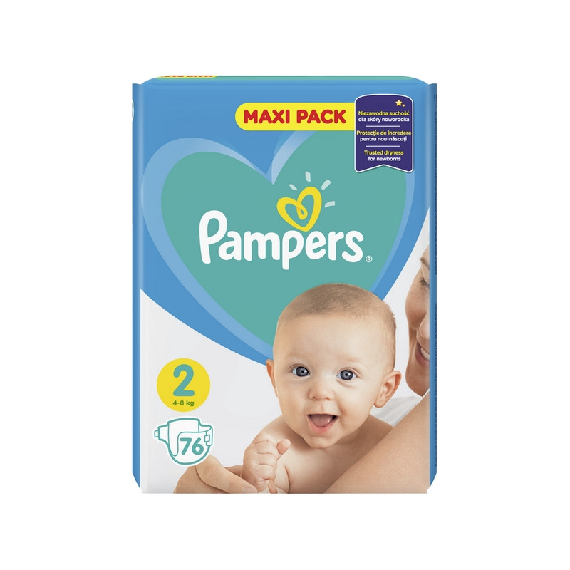 pampers 76 szt 2