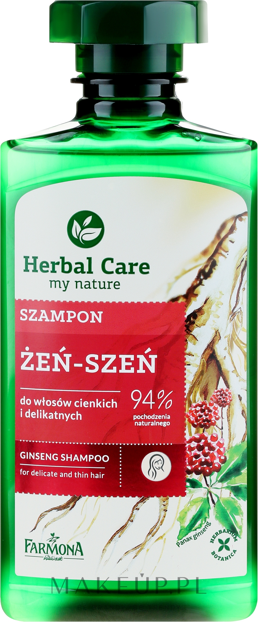 farmona herbal szampon do włosów cienkich żeń-szeń