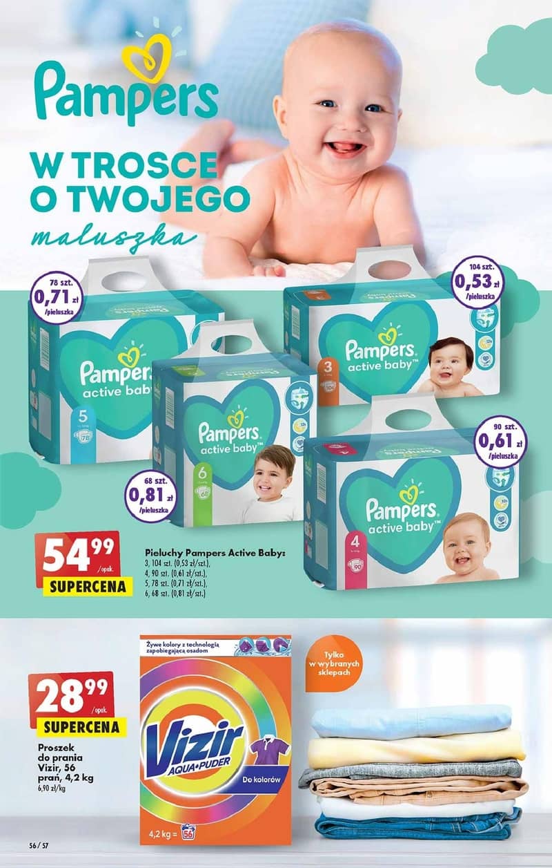 pampers 3 biedronka mega pack