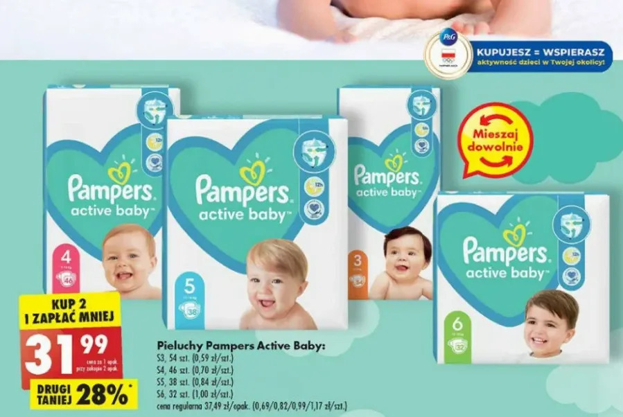 pampers active baby dry 4 biedronka