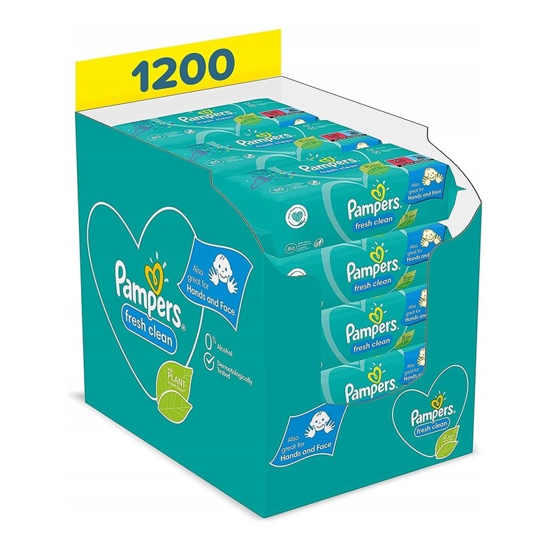 pampers baby fresh clean chusteczki nawilżane cena