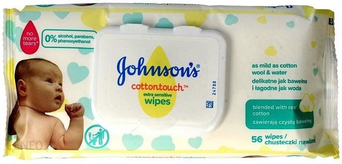 johnsons cotton touch chusteczki nawilżane extra sensitive
