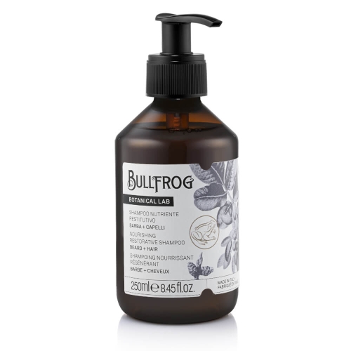 bullfrog nourishing restorative shampoo szampon odżywczy do włosów i brody