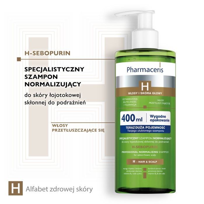 pharmaceris h sebopurin szampon normalizujący do skóry łojotokowej 250 ml