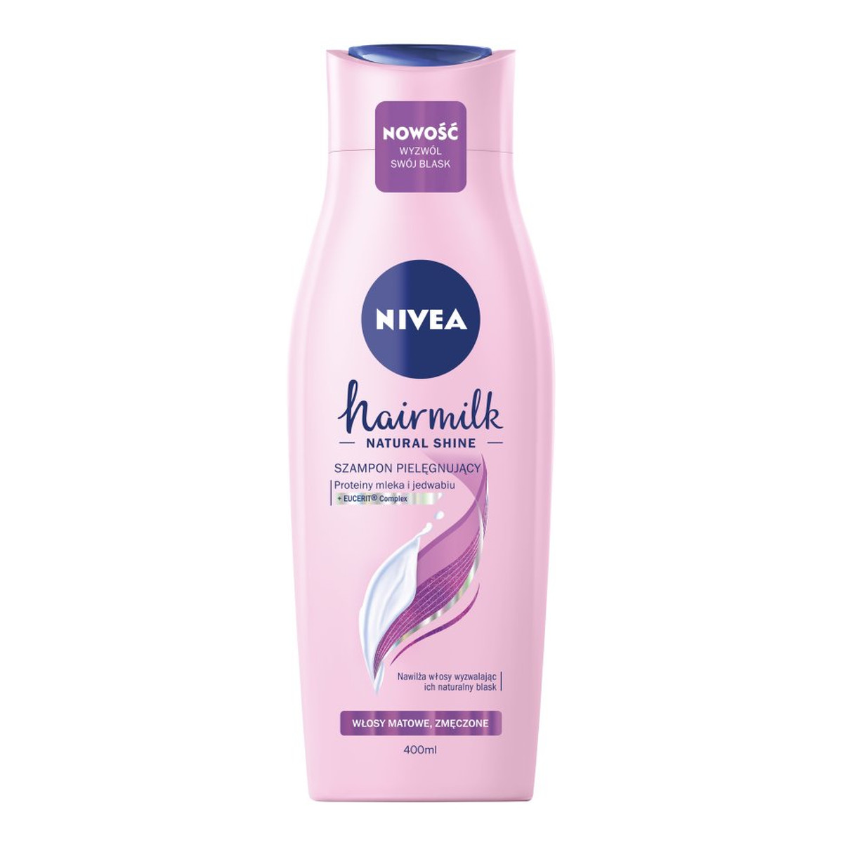 nivea hair milk szampon mleczny do włosów matowych