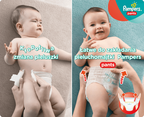 pampers gdzie przód