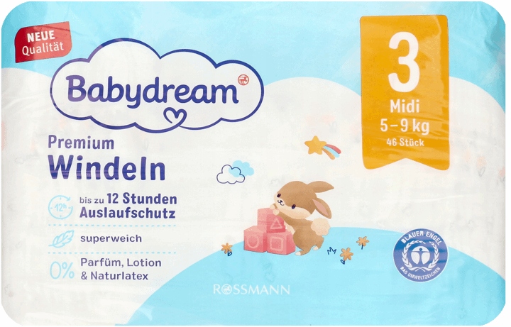 pieluchy babydream fun&fit 3 czy premium