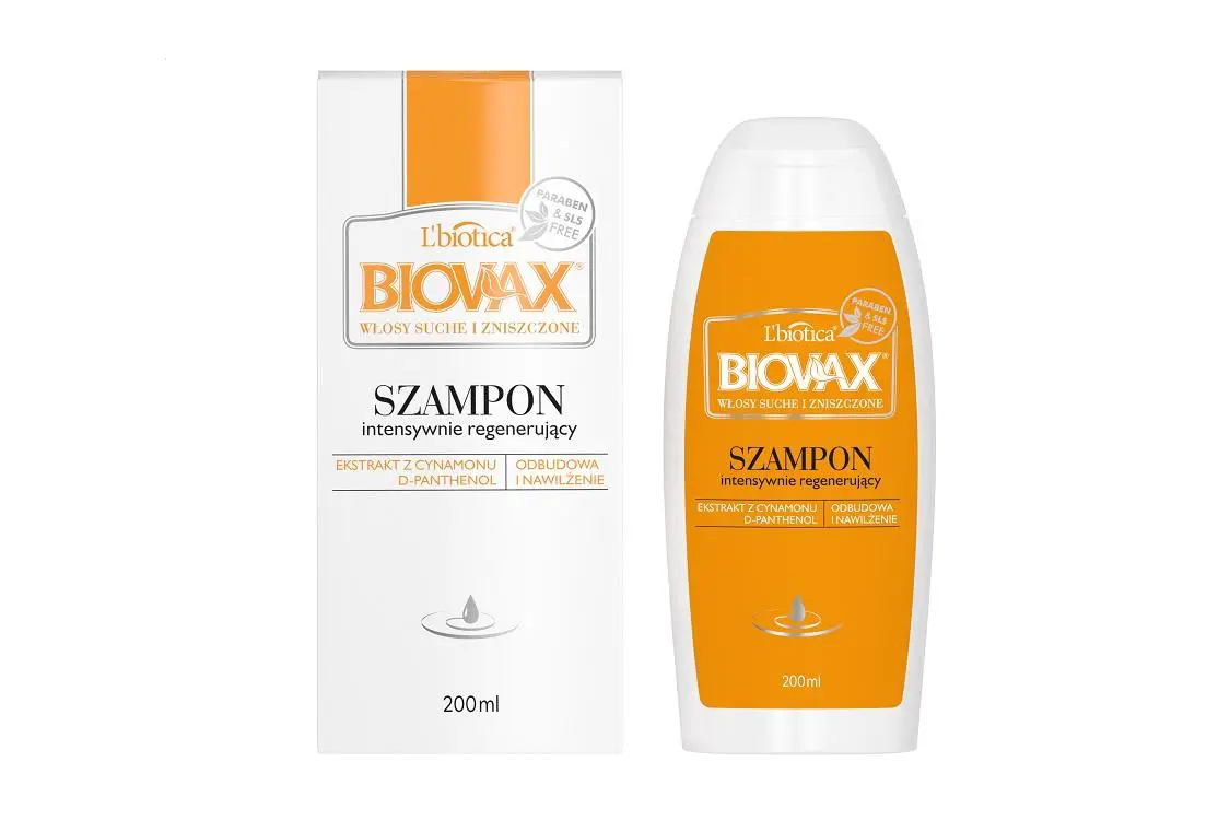 biovax szampon do włosów suchych i zniszczonych 200ml