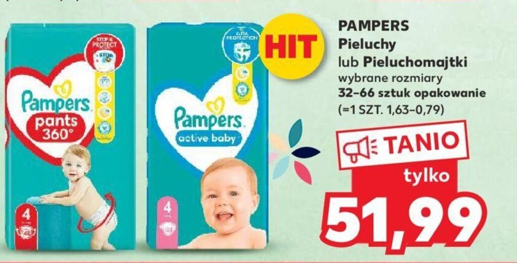 pieluchy pampers kaufland 2 maja