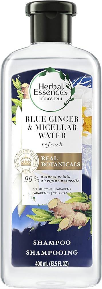 herbal essences szampon micellar water and blue ginger