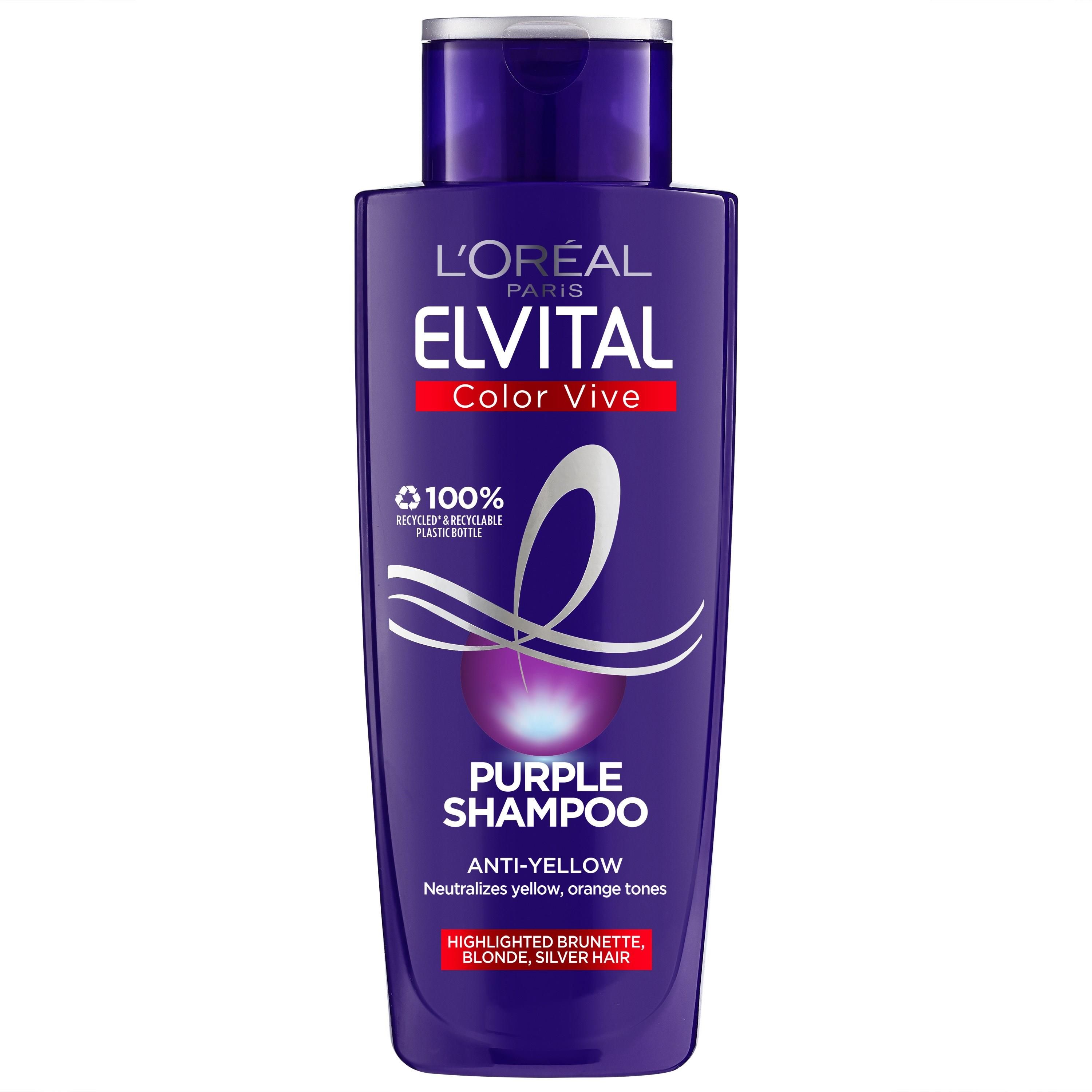wlosy po fioletowy szampon loreal