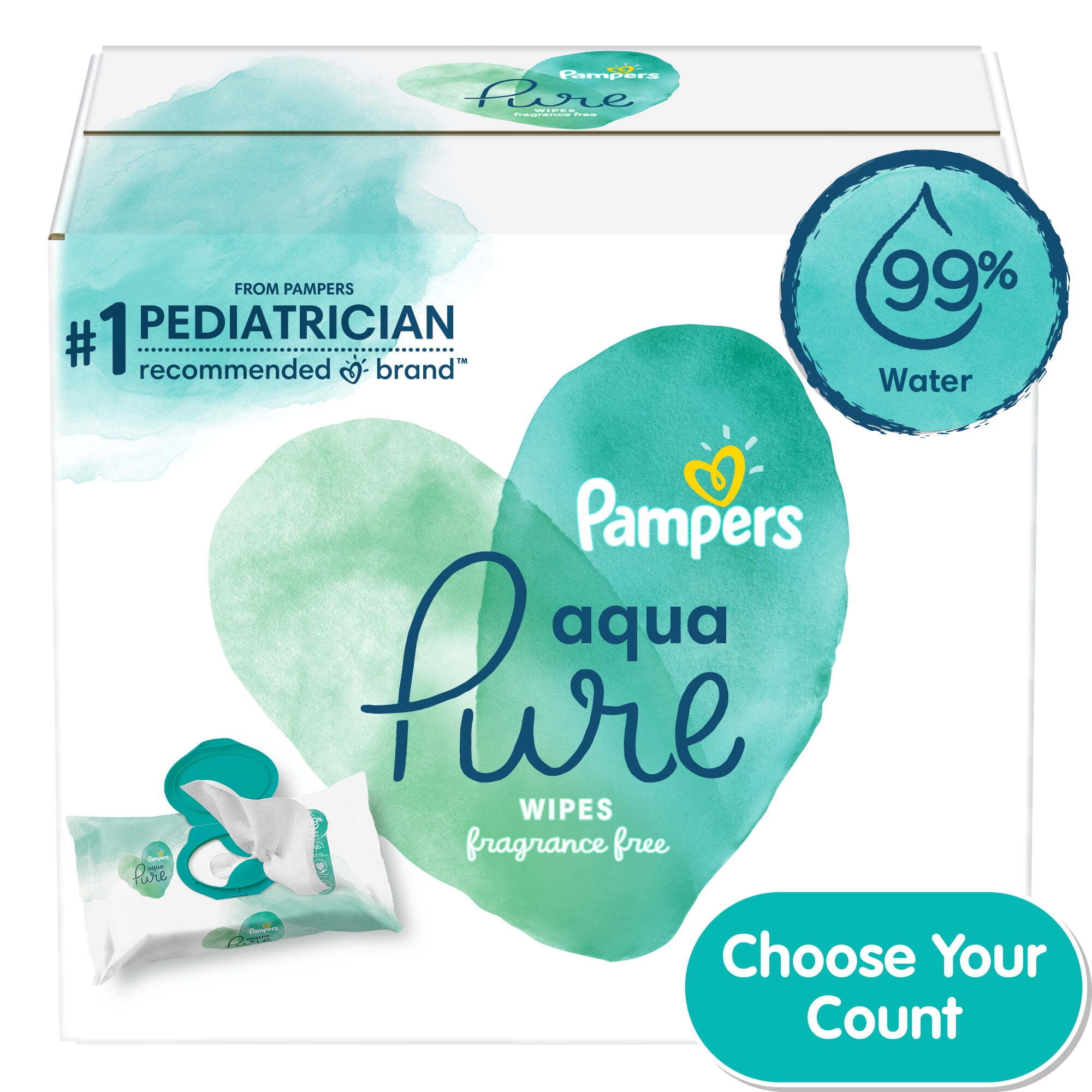 pampers aqua pure wipes target