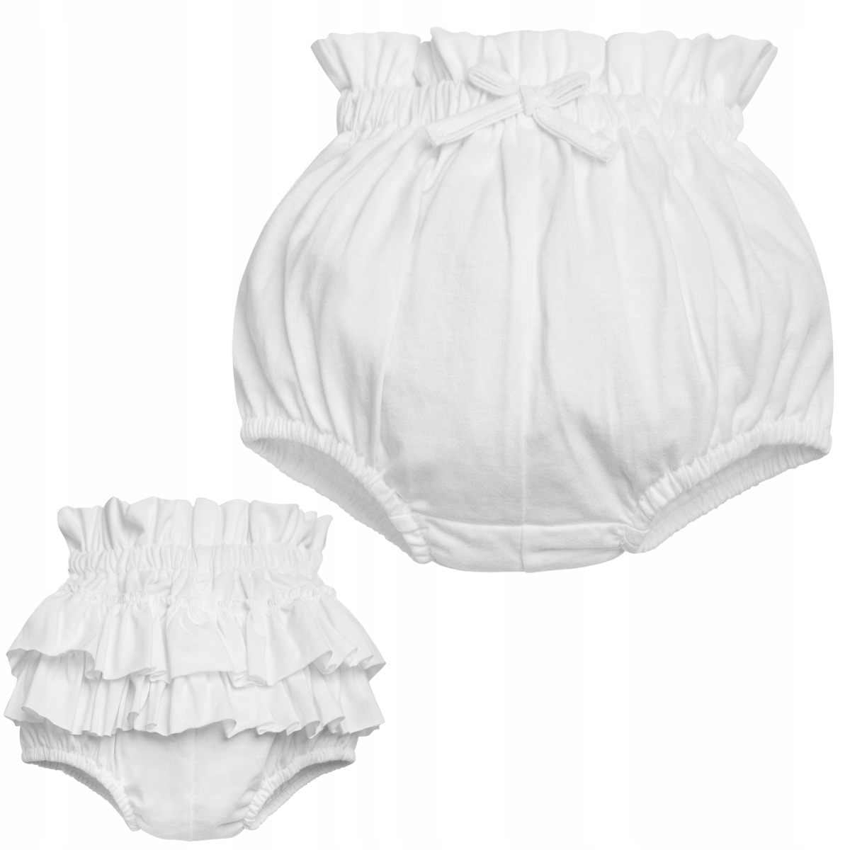 białe majtki dla dziecka do zasłonięcia pieluchy pod sukienka