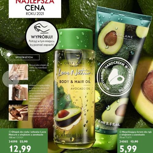 oriflame olejek do ciała i włosów sposób użycia