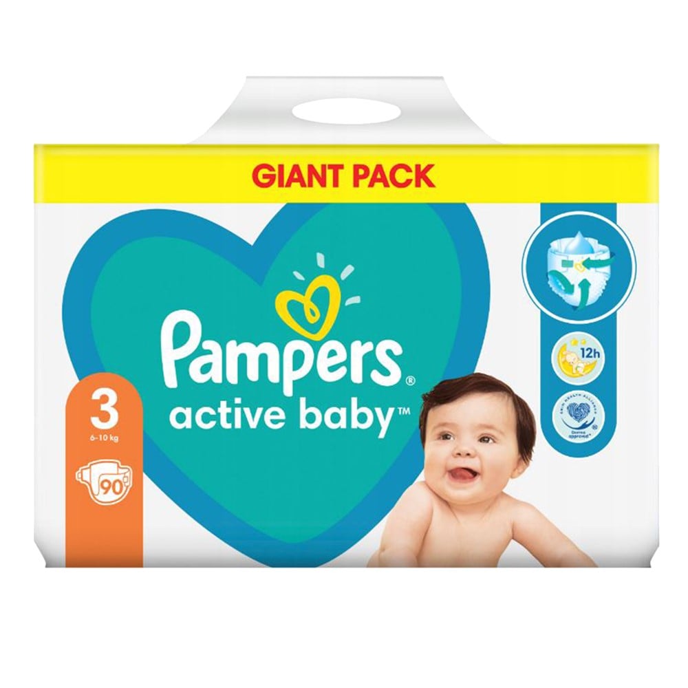 pampers active baby 3 gigant box plus