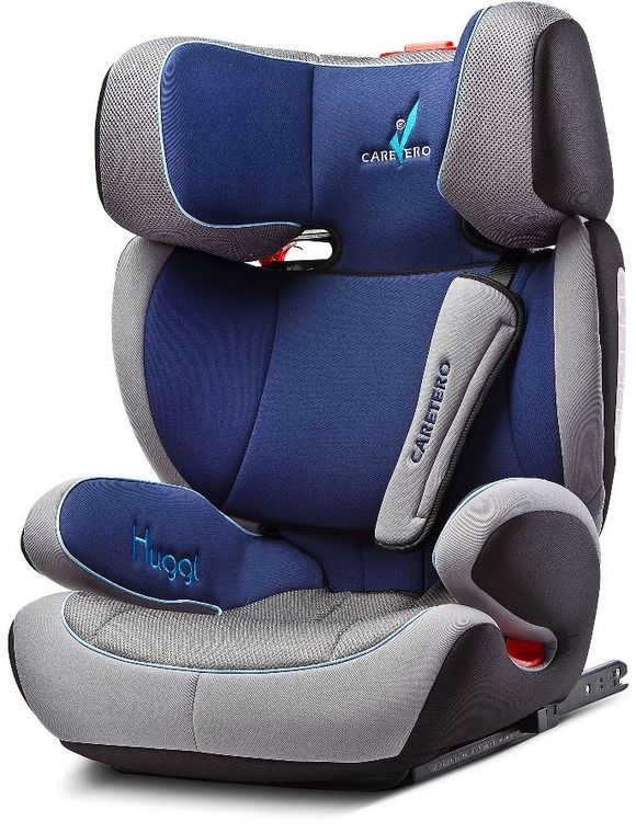 caretero fotelik samochodowy huggi isofix 15-36 kg navy